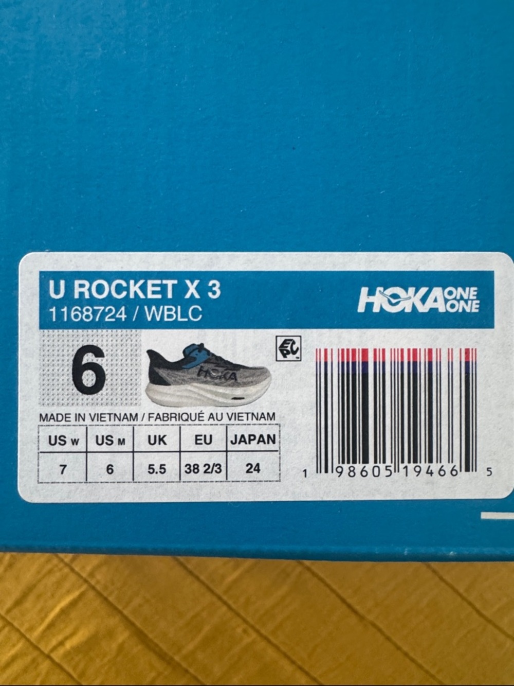 Hoka Rocket X3 38 - Picture 3 of 3